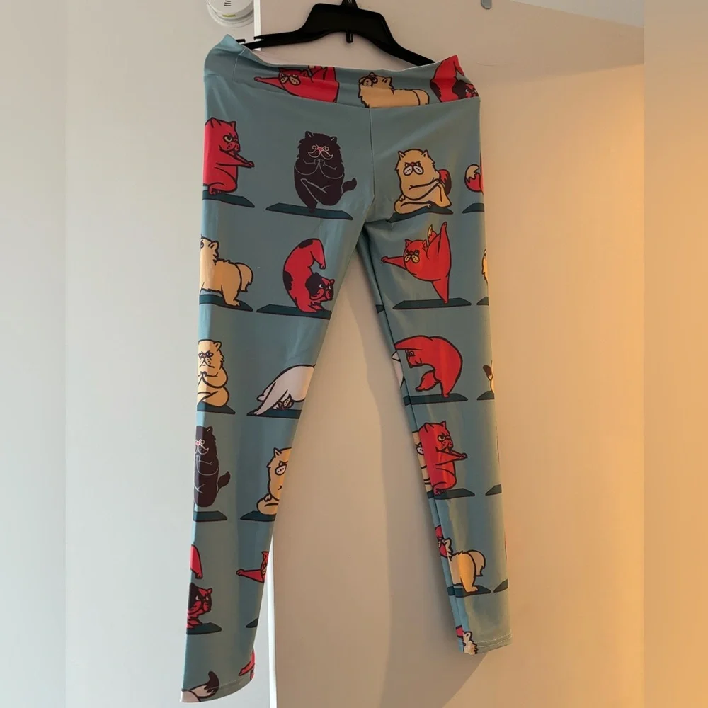 Yoga cat leggings society 6 - Picture 2 of 6